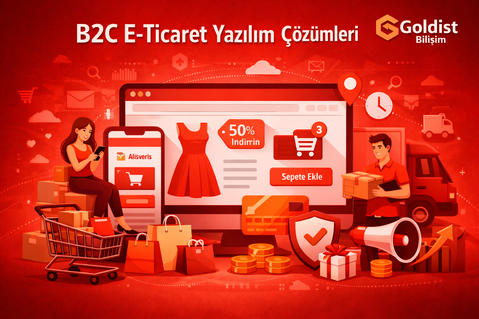 Goldist Bilişim B2C e-ticaret sitesi ve yazılım çözümleri